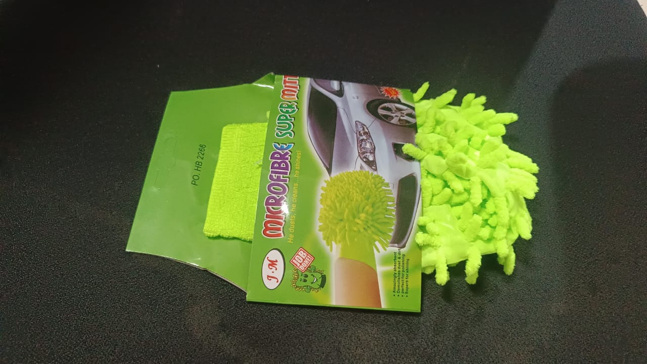 Microfiber Car Wash Glove Mitt For Car,Bike,Home & Surface Microfiber Car Wash Glove Mitt For Car,Bike,Home & Surface